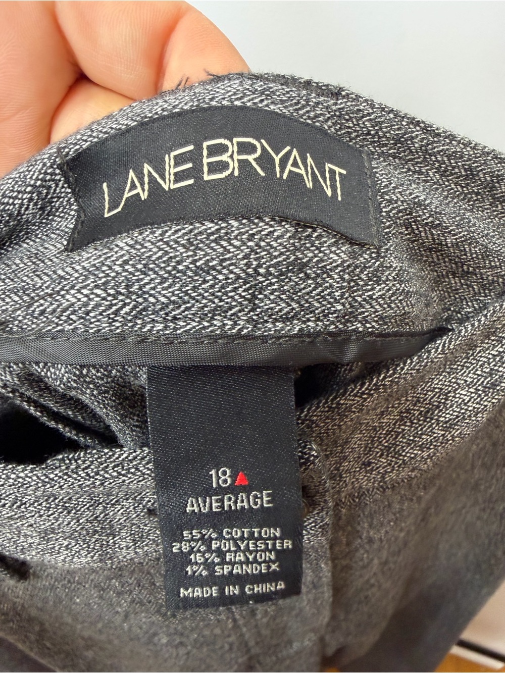 Lane Bryant Charcoal Gray Textured Dress Pants Size 18 - Picture 10 of 11